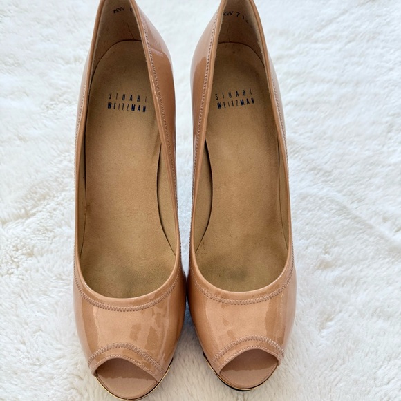 Stuart Weitzman women patent leather heels size 8 US - Picture 3 of 10